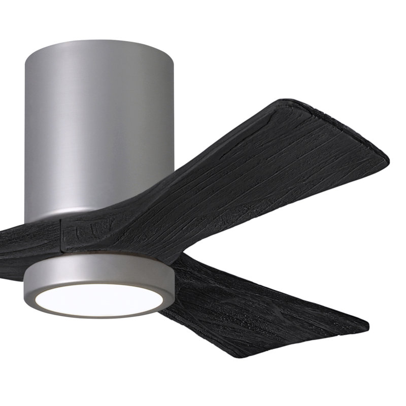 Irene LED Ceiling Fan, Brushed Nickel, Matte Black, 42"