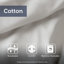 Housse de couette en coton rayé double / grand avec attaches intérieures et fermeture à boutons avec literie multicolore pour chevauchement