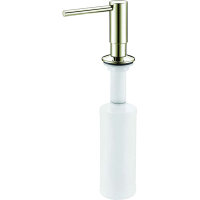 Distributeur de savon ou de lotion pour évier de cuisine KBFmore 350 ml, finition inoxydable résistant aux taches