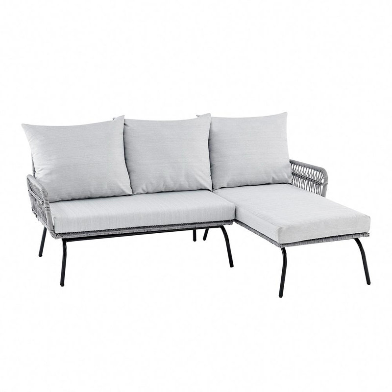 Arlo Wicker 3 - Person Garden Lounge Set with Cushions