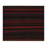 Vintage Handmade Kilim Wool Striped Area Rug