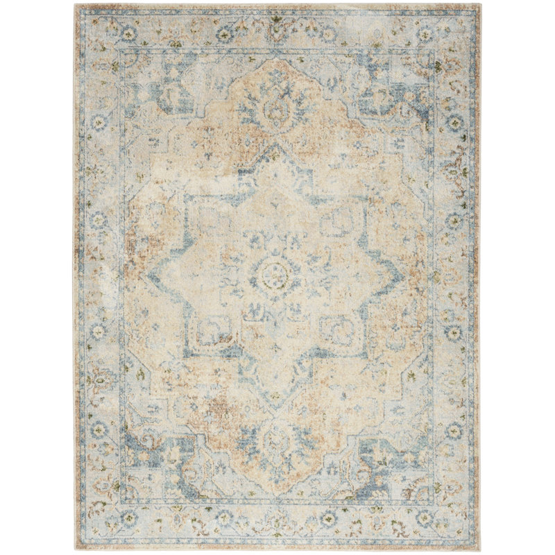 Lolotoe Washable Oriental Indoor Rug, Rectangle 4' x 6'