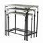 Ensemble de 3 supports pour plante gigognes en métal, L: 24 x 14 x 26 po, M: 21,5 x 11,5 x 23 po, S: 19 x 9 x 20 po