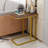 C-shaped Sofa Side Table Modern Side Table End Table With Sturdy Metal Frame-528158728