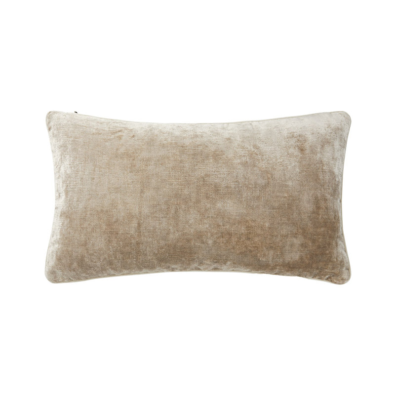Orpheo Decorative Pillow, Taupe, Rectangle 13"H x 22"W