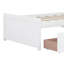 Cadre de lit simple avec 2 tiroirs de rangement, cadre de lit plateforme simple sans tête de lit-1564041253