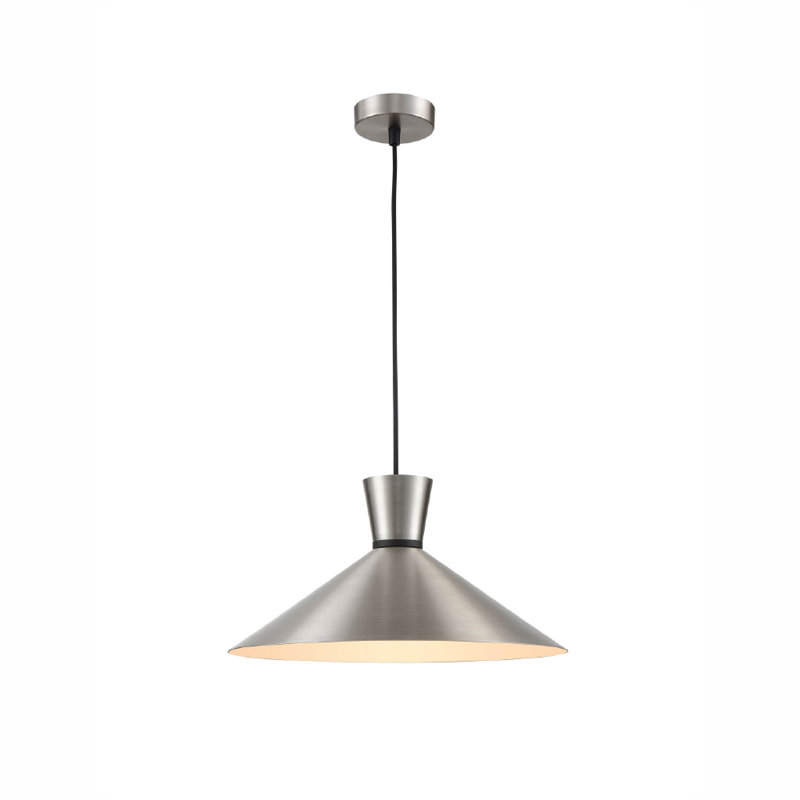Kyler 1 - Light Cone Pendant, Satin Nickel