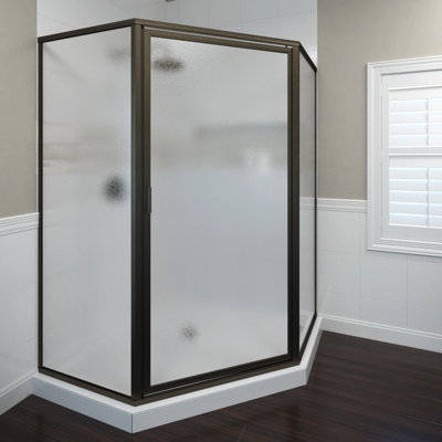 Cabine de douche de luxe à pivot néo-angle