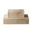 Travertine Rectangle Box Small Cream