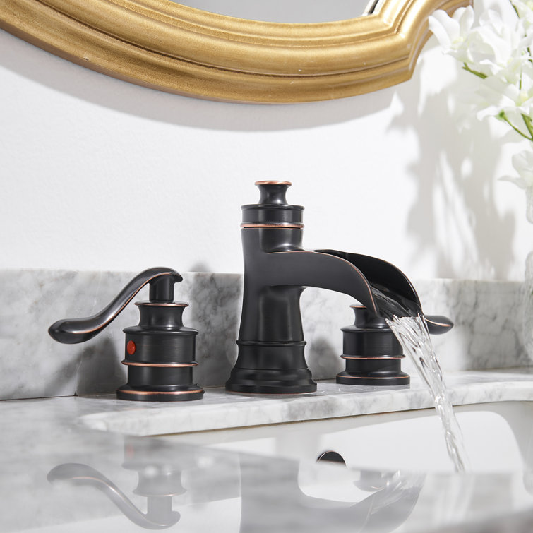 Widespread 2-handle Bathroom Faucet with Drain Assembly