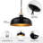 Gettysburg 1 - Light Hammered Metal Dome Pendant Light