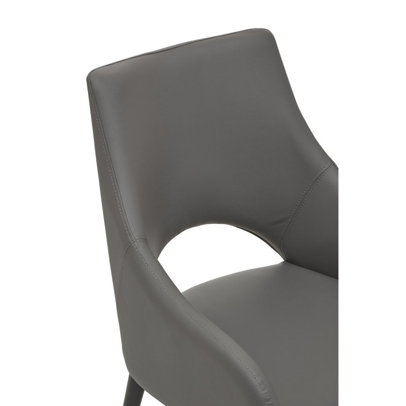 Eminence 127cm H Upholstered Armchair in Grey