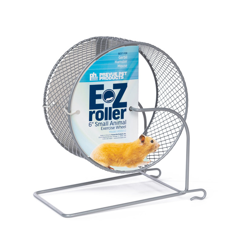 E-Z Roller Exercise Wheel / gerbil, dwarf hamster, mouse, 7.5" H x 4.25" W x 7" D