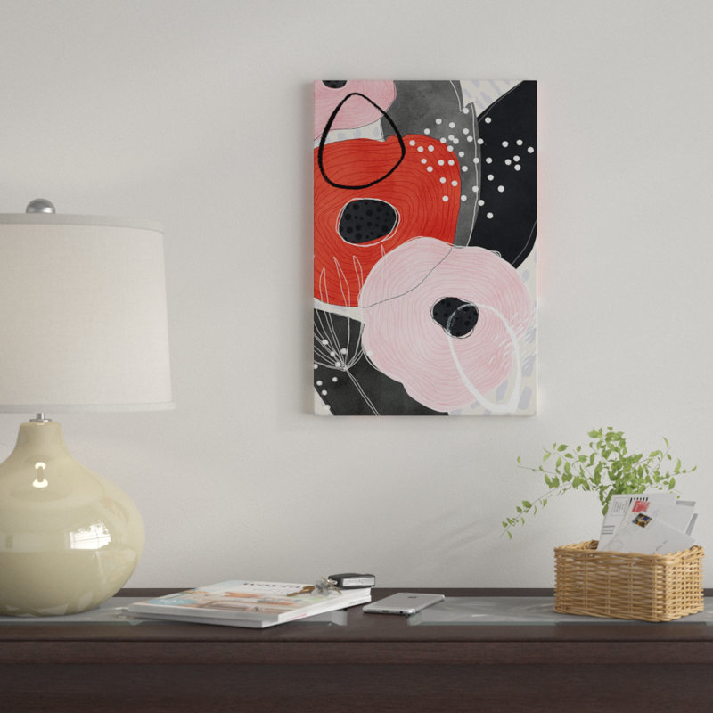 « eris » par tracie andrews, impression sur toile tendue, H 26 po x l 18 po x P 1,5 po, Toile avec cadre noir, Pas de tapis