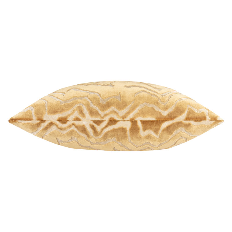Tierra Abstract Square Cushion, Feather, Tan Abstract