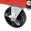 Chariot à outils sur roulettes à 3 niveaux sur roulettes, chariot à outils robuste avec panneau perforé pour atelier de réparation, garage, entrepôt, rouge