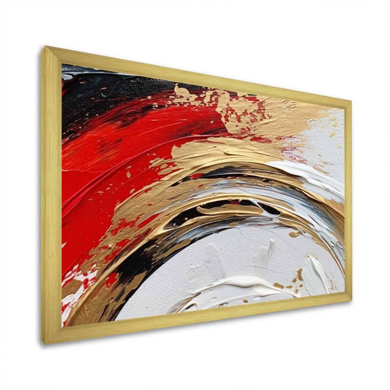 «Huntsville Spiral Fusion» sur toile, Cadre doré à une seule photo, H 34 po x l 44 po x P 1,5 po