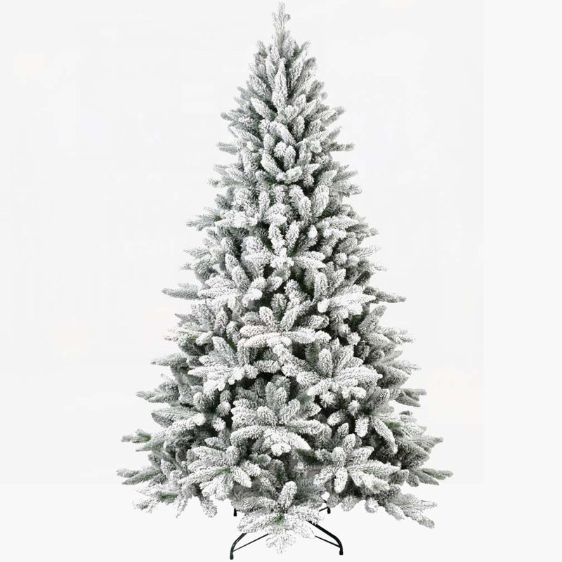 7ft Flocked Christmas Tree, 7' H