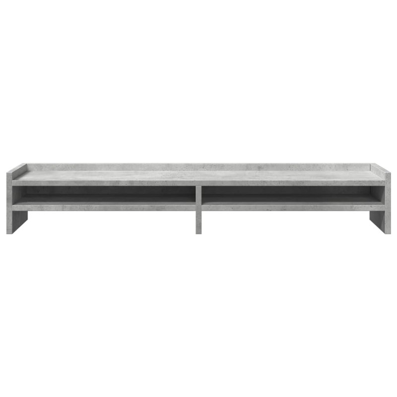 Shalisha Manufactured Wood Monitor Stand, Concrete Grey