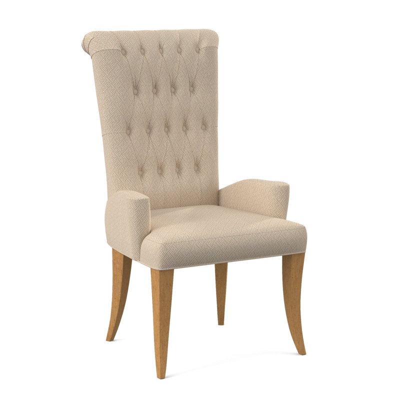 Gossamer Dining Chair, Amber, Filigree Ivory 100% Polyester