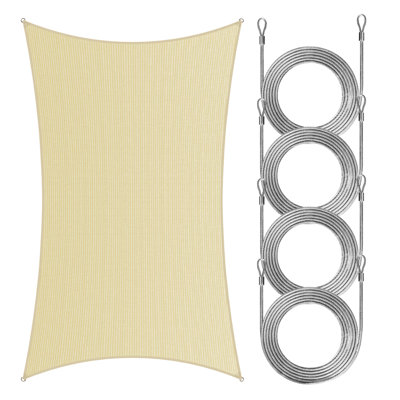 Royal Shade Rectangle Shade Sail With Rope
