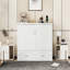 Grand lit escamotable avec tiroir, prises, ports USB et système de poulie, lit mural blanc peu encombrant-624548322