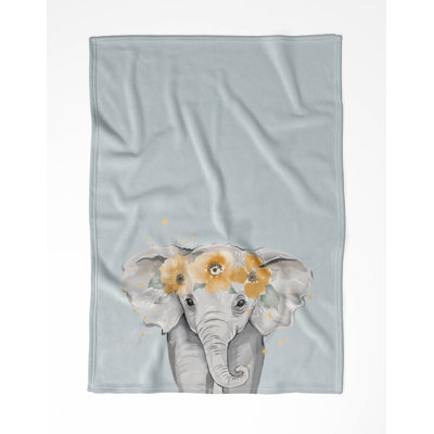 Elephant  Velveteen Fleece Blanket