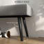 Banc rembourré en velours Lameer