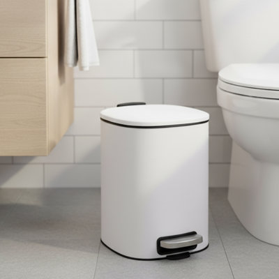 Mel Metal Step On Kitchen Trash Can - 1.3 Gallons