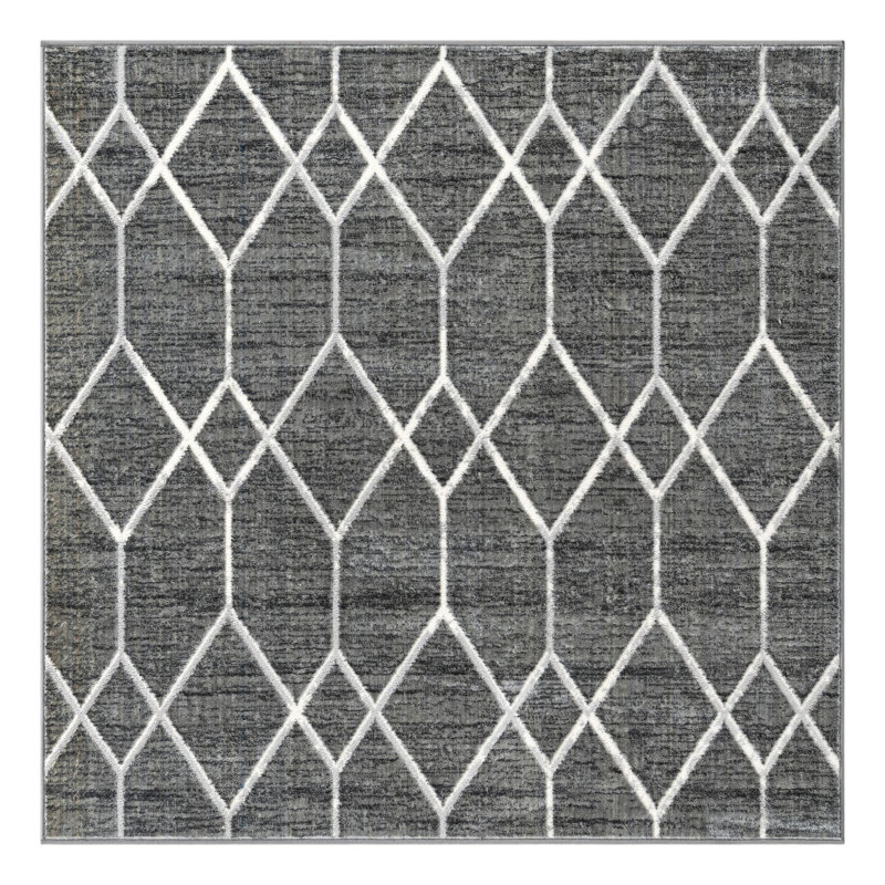 Patrie Geometric Indoor Rug, Square 5'3"