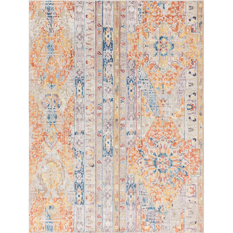 Geometric Indoor Rug, Rectangle 8' x 10'
