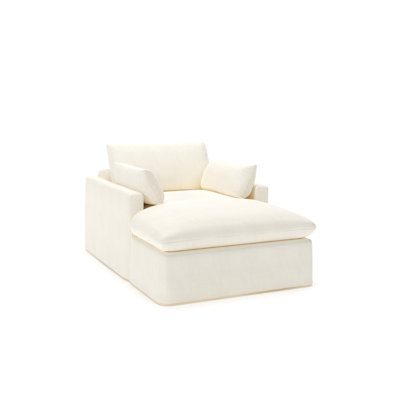 Luna Slipcovered Chaise