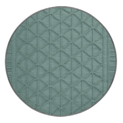 Machine Washable Trellis Grey Area Rug