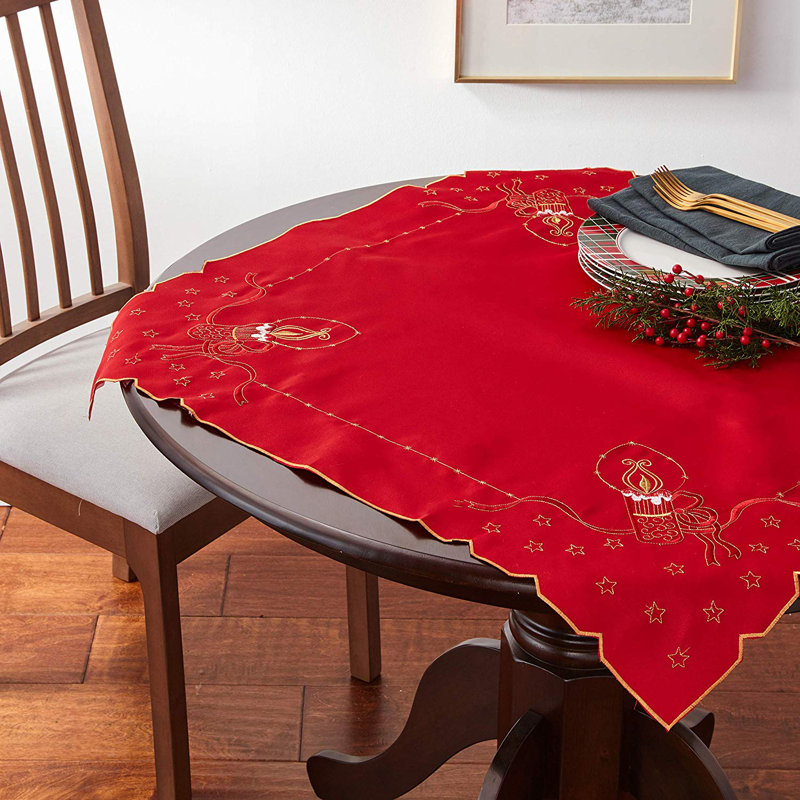 Surmatelas de table carrée de noël Lamere