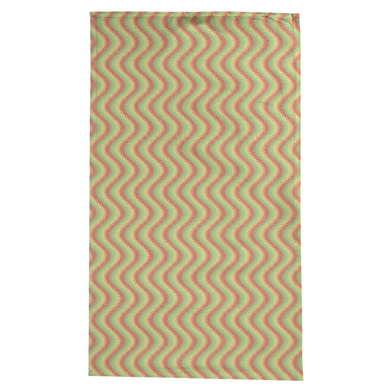 Nappe en coton à chevron 100% avicia, Rouge, jaune et vert