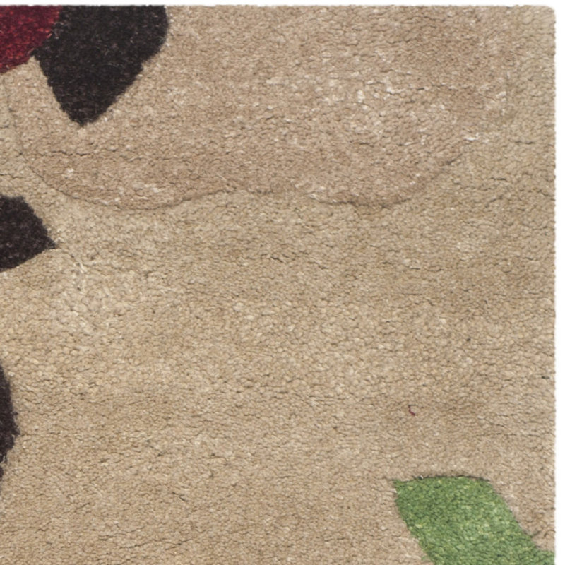 Bella 48" x 31" Multicolor Hand-Tufted Wool Area Rug