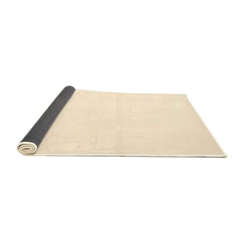 Tapis beige contemporain Kriszara, Rond 3 pi