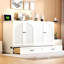 Grand lit escamotable avec grands tiroirs-1950029100