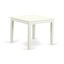 L'ensemble de table de salle à manger 3 pièces pour petits espaces comprend une table de salle à manger carrée et 2 chaises Parsons en tissu bleu bébé, blanc lin-1507448296-1507418556-1507418555