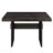 Gold & Rustic Espresso Finish Dining Table