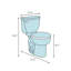 Kingston 1.28 GPF Water Efficient Round Two-Piece toilet (Seat Not Included)-277191607