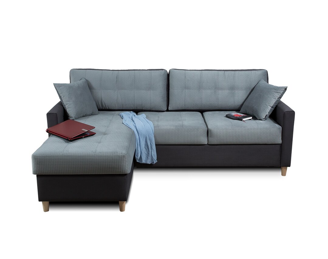 Ecksofa Vasquez mit Bettfunktion