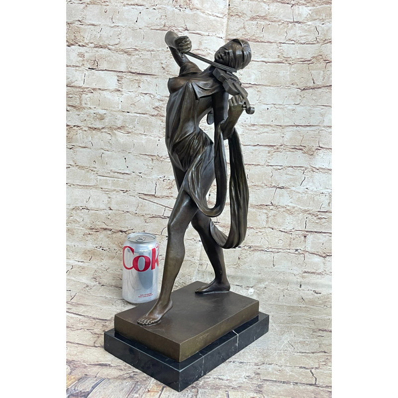 Figurine abstraite 100% bronze féminin