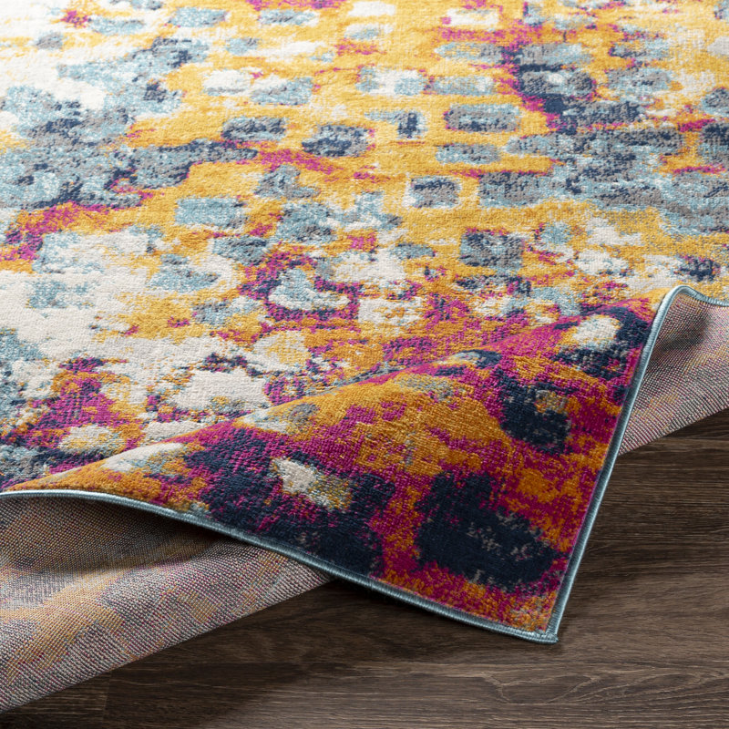 Fleeman Abstract Indoor Rug, Rectangle 5'3" x 7'1"
