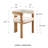 18.71'' H Fabric Upholstered Oak Armchair-1678731269