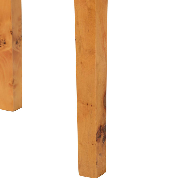 Console en demi-lune en bois véritable moderne et contemporain