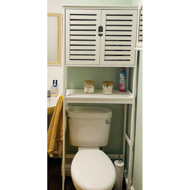 Hedia Freestanding Over The Toilet Storage, White