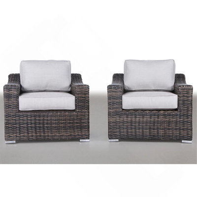 Fully Assembled Patio Chair With Cushions 2