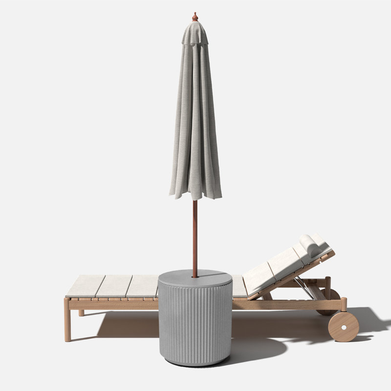 Demi Shade Side Table, Gray