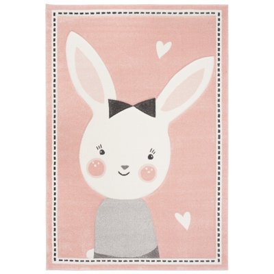 Glantz Animal Print Pink Area Rug